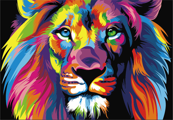 Colourful Lion